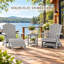 Repose-pieds Hiir Adirondack, repose-pieds pliable extérieur en plastique Adirondack -984344640
