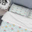 Green Ikat Ogee - Ensemble de housse de couette abstrait - Microfibre de polyester-1495488921