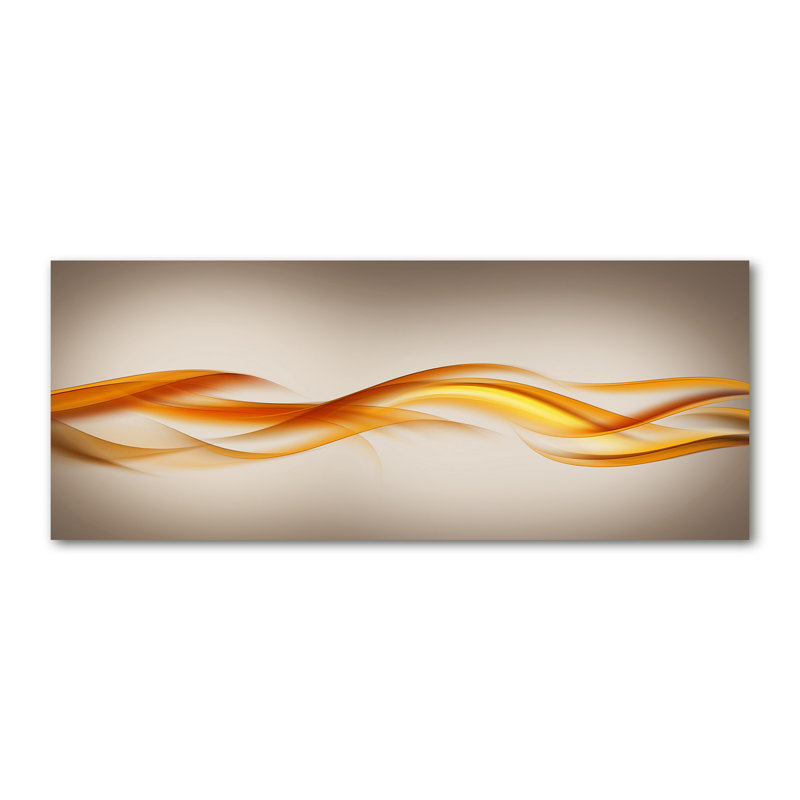 Waves Abstraction - No Frame Print on Glass, Glass, 70cm H x 100cm W x 4cm D