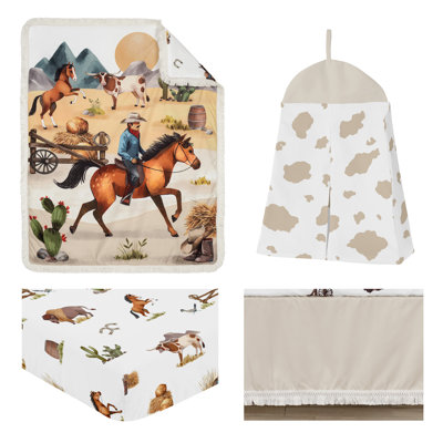 Country Western 4 Piece Crib Bedding Set by Sweet Jojo Designs