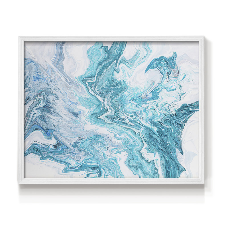 Tide Pool - Impression encadrée - Restickable, H 8 po x l 10 po, Blanc