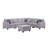 125" Wide Modular Sofa with Ottoman-1321624893-1321624892