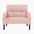 Corduroy Fabric Accent Armchair-1832679461