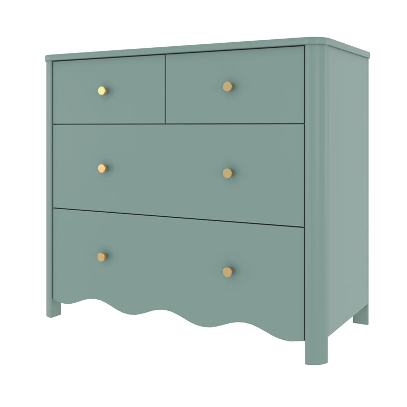 Sutton 4 Drawer Dresser, Meadow Green, Meadow Green