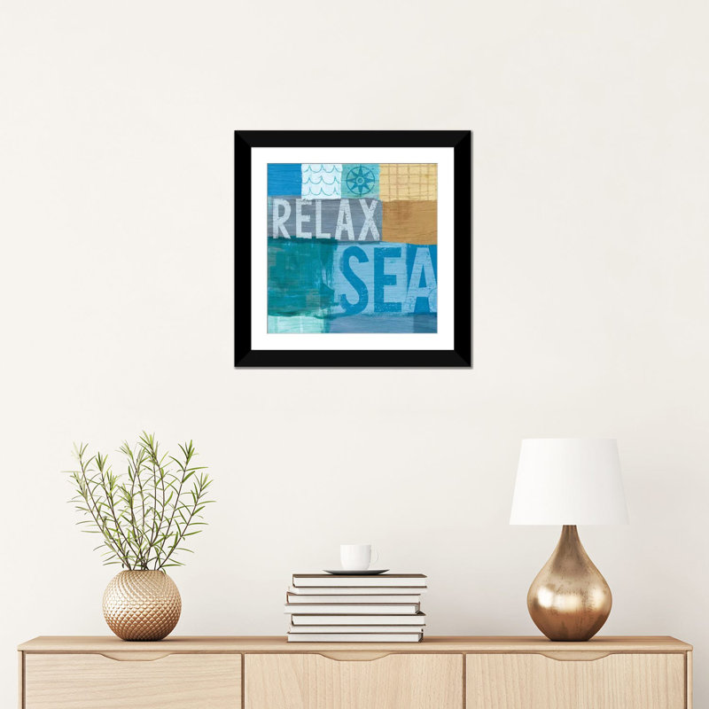 « beachscape series : collage iii », reproduction d’impression sur toile, H 16 po x l 16 po x P 1 po, Blanc