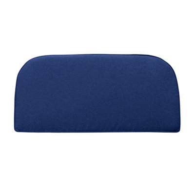 Coussin causeuse en oléfine - bleu minuit