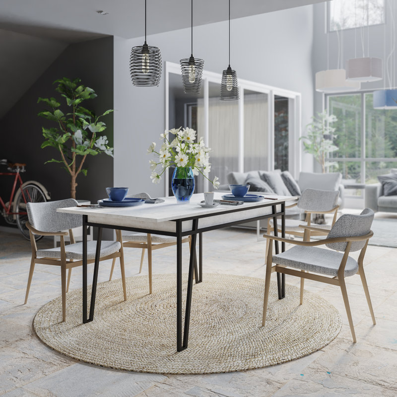 Pal 76 Cm Extendable Butterfly Leaf Dining Table, Ancient White
