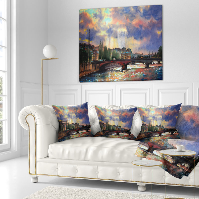 Coussin Fabulous Paris City, 16 po x 1 po, Coussin décoratif