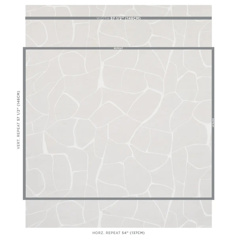 Schumacher x Porter Teleo Filigree Wallpaper, Stone