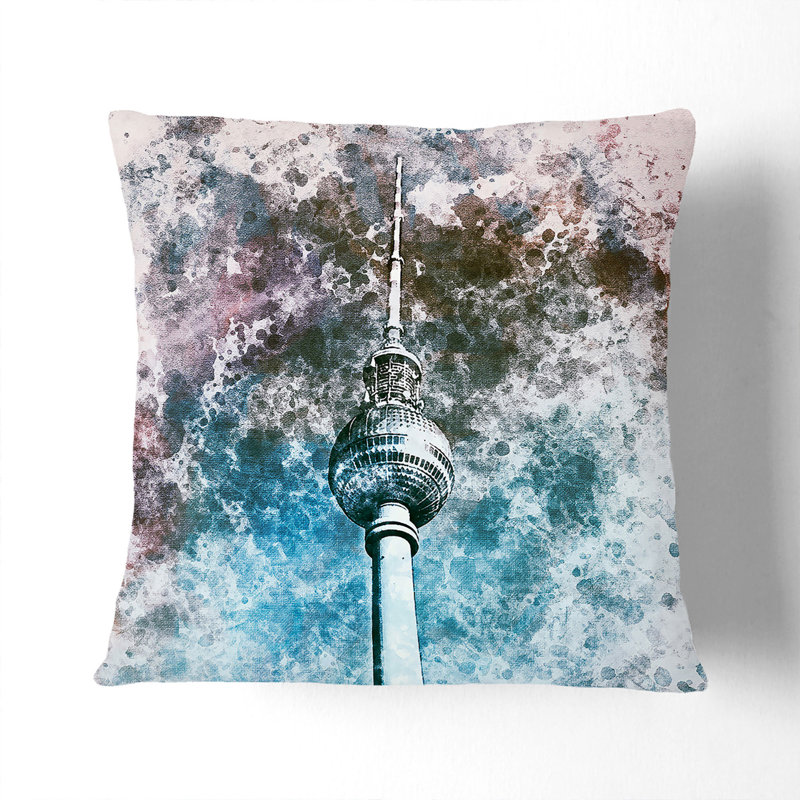 Abstract Square Throw Cushion, 55 x 55 cm