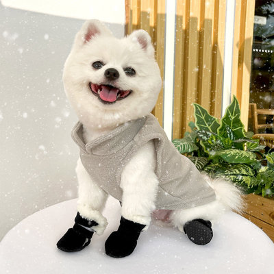 Chaussons souples antidérapants pour chien, pointure M, rose