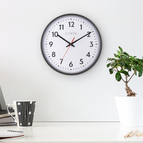 La Crosse Technology Commercial Quartz Wall Clock & Reviews | Wayfair