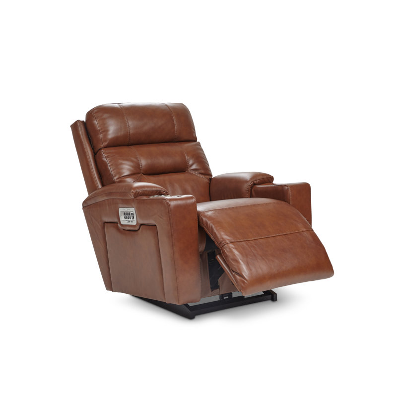 Fauteuil inclinable électrique Neo, Similicuir brun