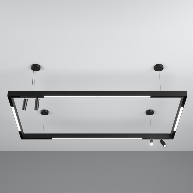 10 - Light LED Square/Rectangle Pendant
