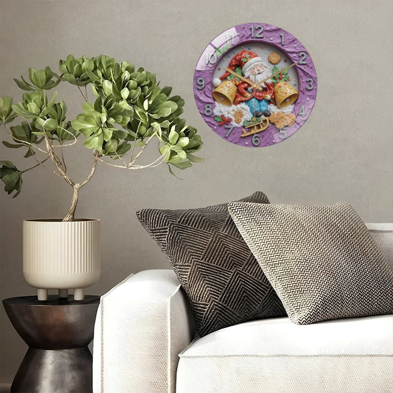 Horloge murale de Noël 12 po
