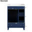 Armoire de salle de bain 24 po - style transitionnel, vaste espace de rangement bleu d'apparence sophistiquée, fonction pratique-134820971