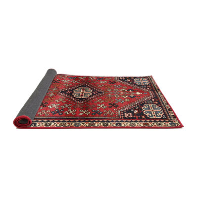 Tapis jaune clair/marron/noir Chosposi