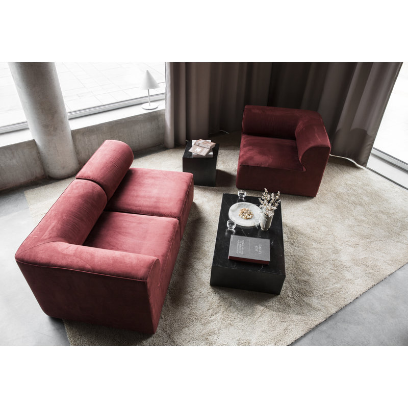 Plinth Coffee Table, Black Marquina