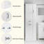 Armoire de salle de bain de 67,8 po de hauteur avec panier à linge - Organisateur de rangement de salle de bain peu encombrant avec tablettes réglables et finition imperméable durable-1235438357