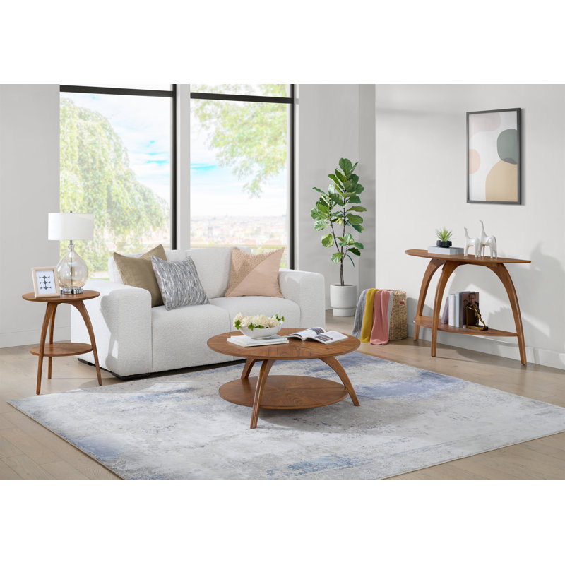 Atreu Wood Coffee Table with Storage, Cinnamon