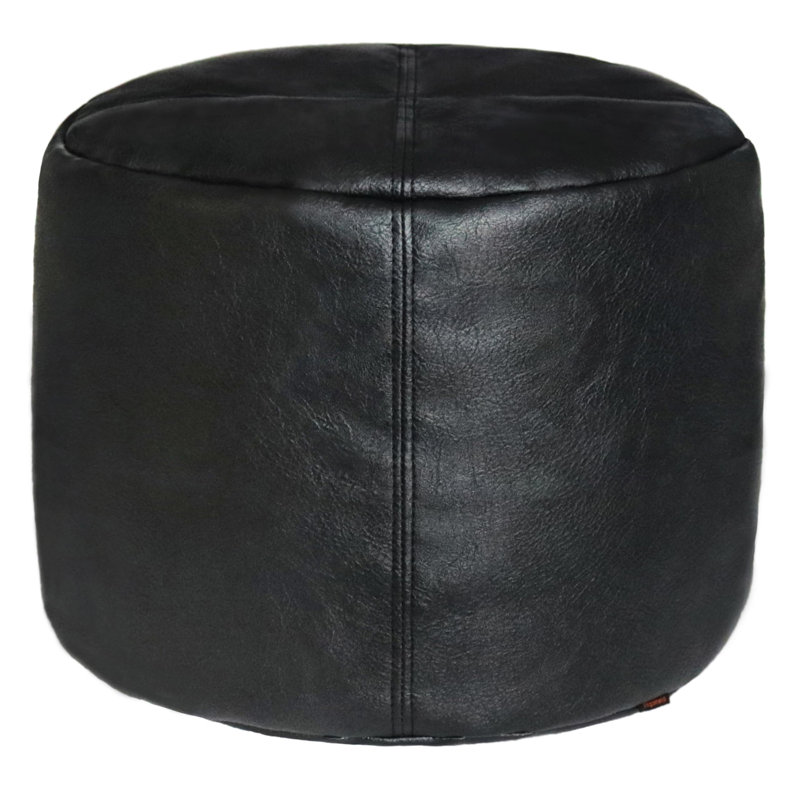 Housse de pouf non rembourrée seulement, Noir