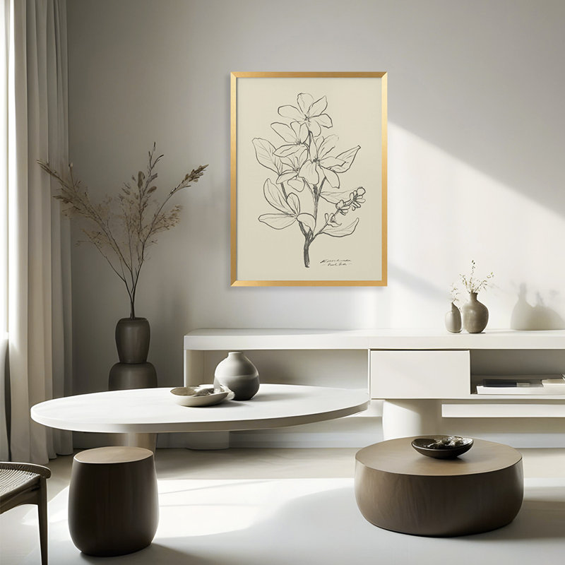 Nature Inspired " 1" Framed Print Wall Art, 30" H x 20" W