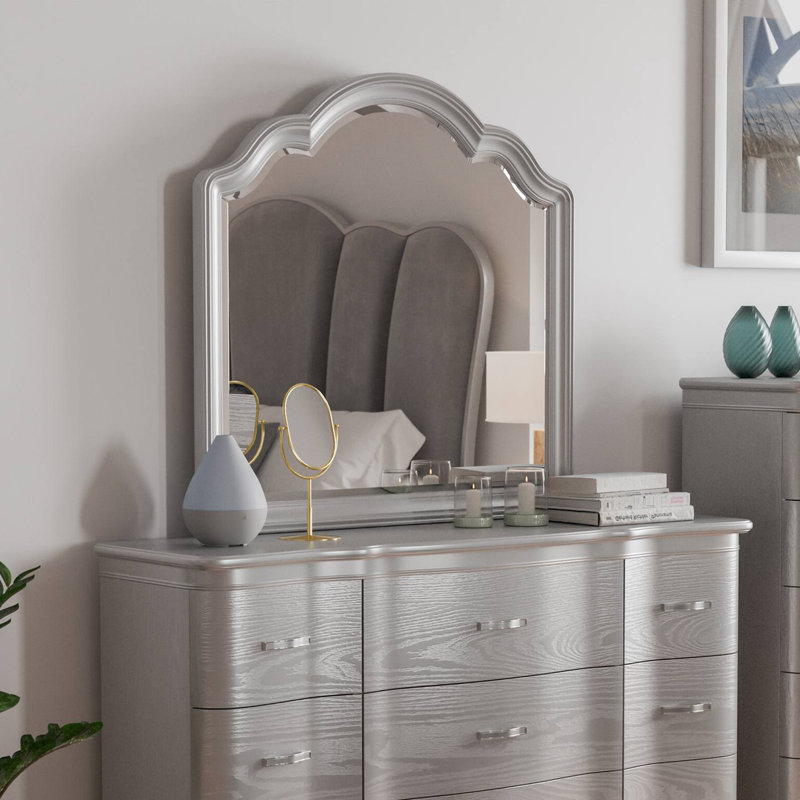 Miroir Glam 41,9 ", argent, Argent