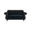 Ensemble de canapé en velours noir 3 pièces Mobilier de salon