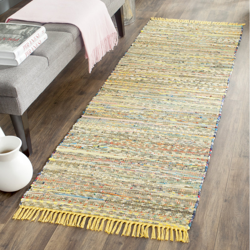 Dunkle Cotton Flatweave Area Rug, Runner 69 x 183 cm