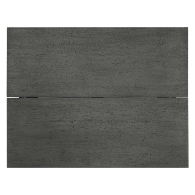 Farmhouse Wood Extendable Dining Table with Drop Leaf for Small Places, Gray