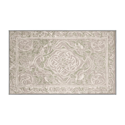 Machine Washable Gray Area Rug