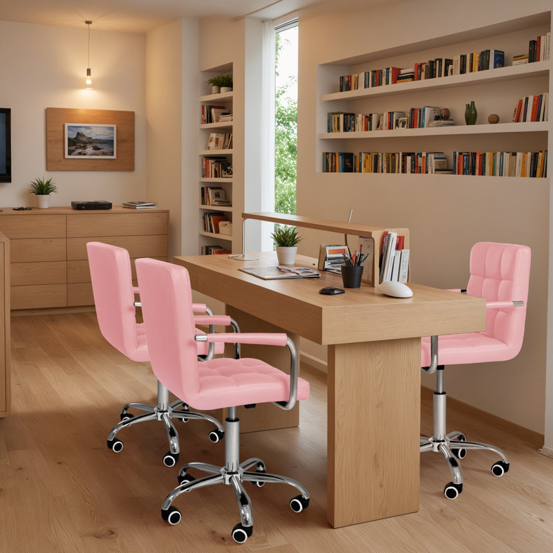 Chaise de travail Pierron, Rose