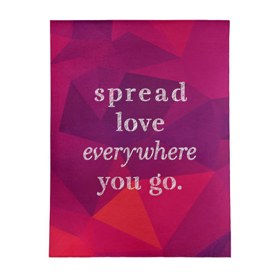 Tapis en polyester imit quote love