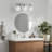 3-Light Dimmable Vanity Light For Bathroom Mirror Up/Down Mount With Glass Shape-890820058