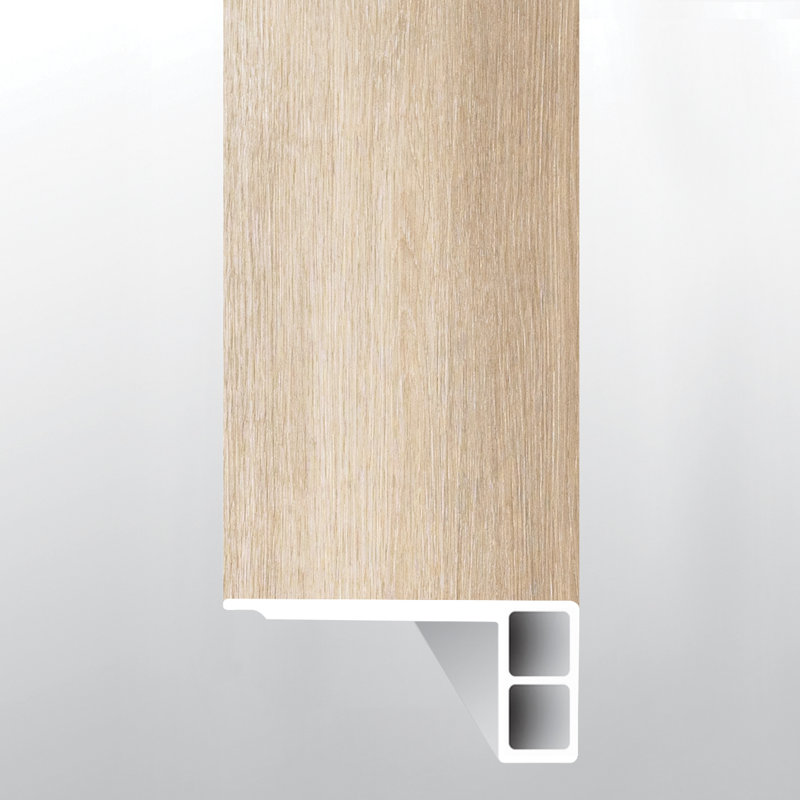 Profilé de nez de marche affleurant en vinyle de luxe Straw Serenity, 1,9 cm d'épaisseur x 239 cm de longueur x 7 cm de largeur