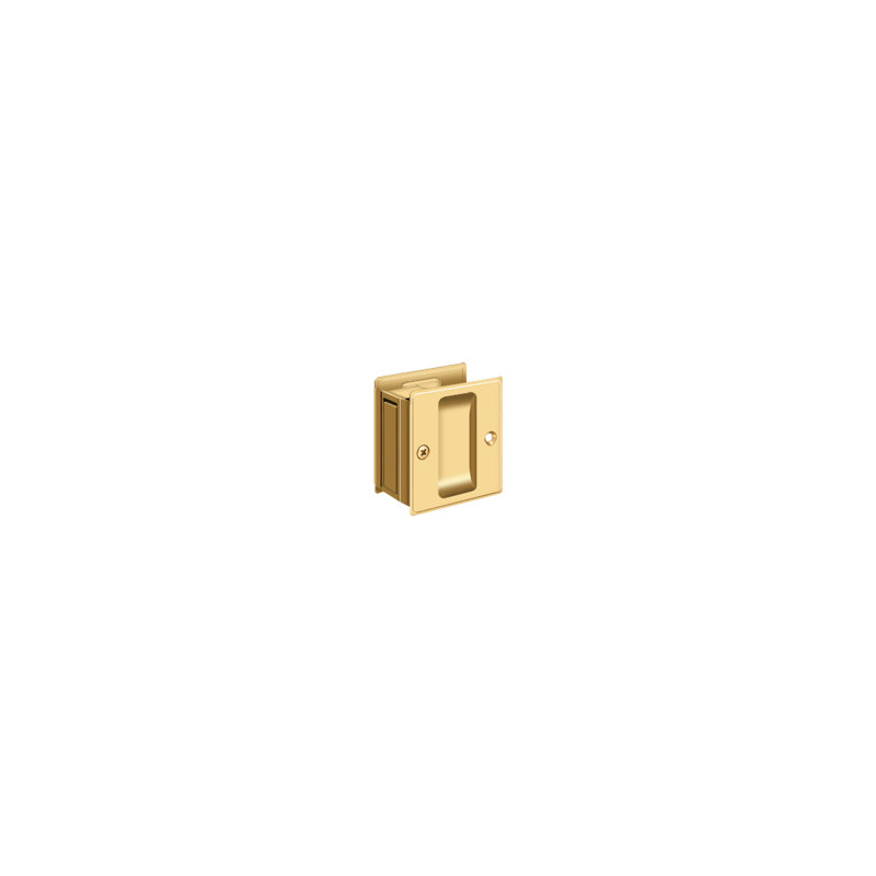 Pocket Door Hardware, PVD Polished Brass