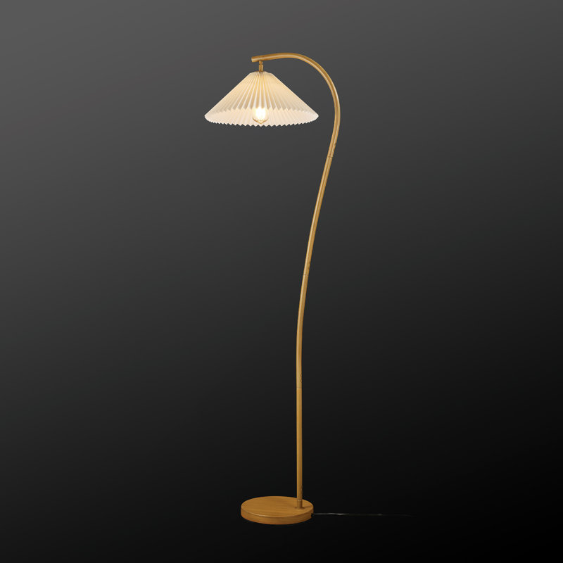 Lampe sur pied en bois Evangeline