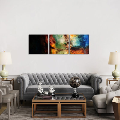Dynamics of change - ensemble d'art mural sur toile tendue (ensemble de 3)