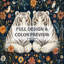 Housse de couette Folk Garden Guardians - Ensemble de literie Tigre blanc-137328153