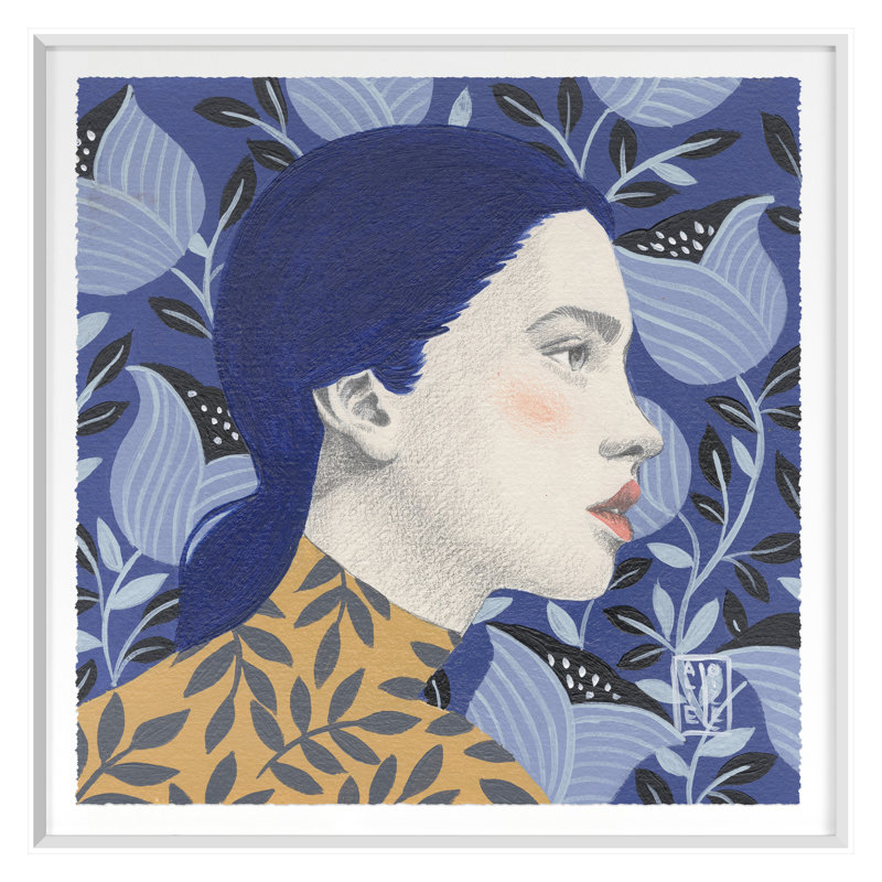 Vera Print, 24" H x 24" W, White