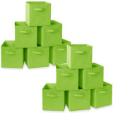 Collapsible Fabric Cubes, 11" Storage Bins (Set of 12)