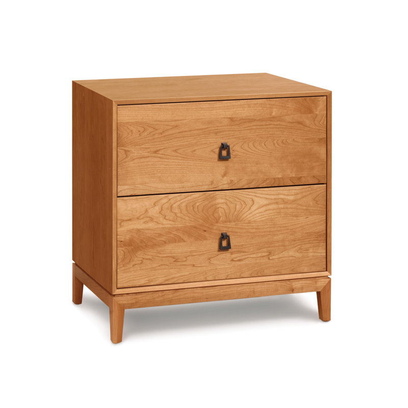 Mansfield 2 - Drawer Solid Wood Dresser, Natural Cherry