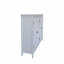 Buffet décoratif 60 "en bois rustique blanc - 4 portes, buffet avec rangement polyvalent