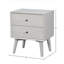 Table de chevet Alvia Tranquility, blanc