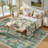 Insect and Plant Vertical Striped Textured Washable Area Rug - Nature-Inspired Carpet for Living Room, Bedroom, or Office-1498526010