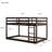 Solid Wooden Bunk Bed With Ladder, Crafted With Strengthened Slats-1684255500