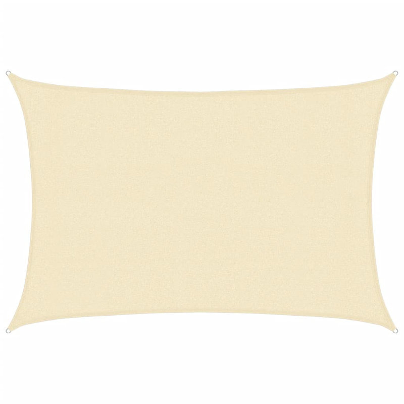 Atsabe 3m x 4m Rectangular Shade Sail, Cream, 4m x 3m