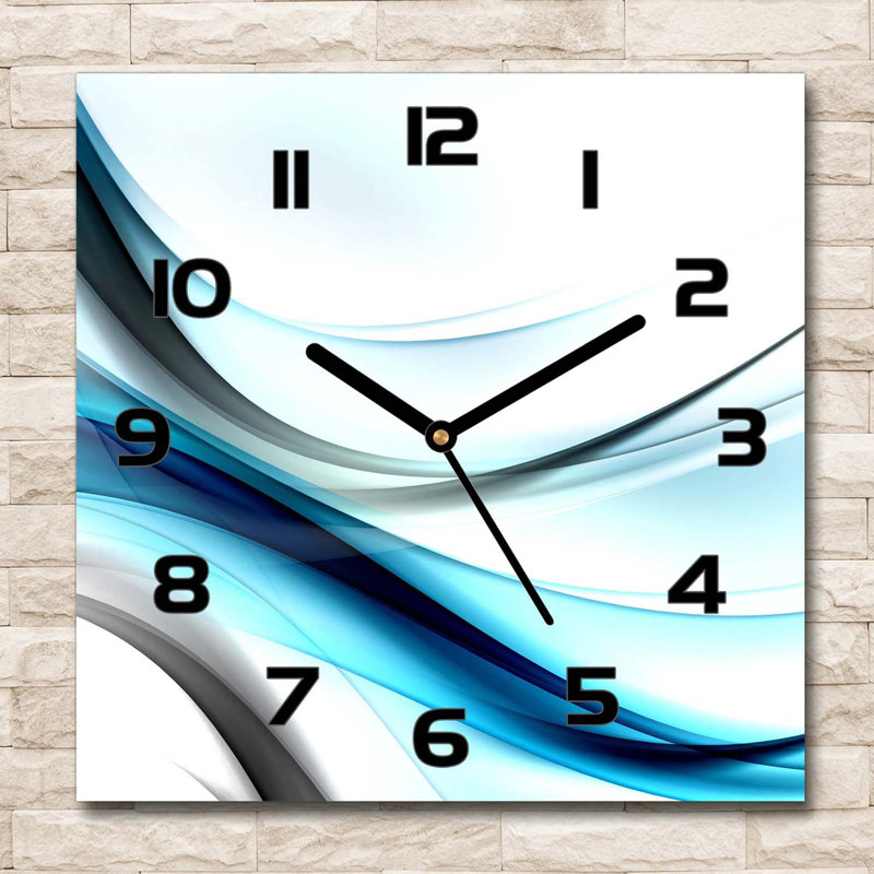 Imhotep Glass Wall Clock, Black
