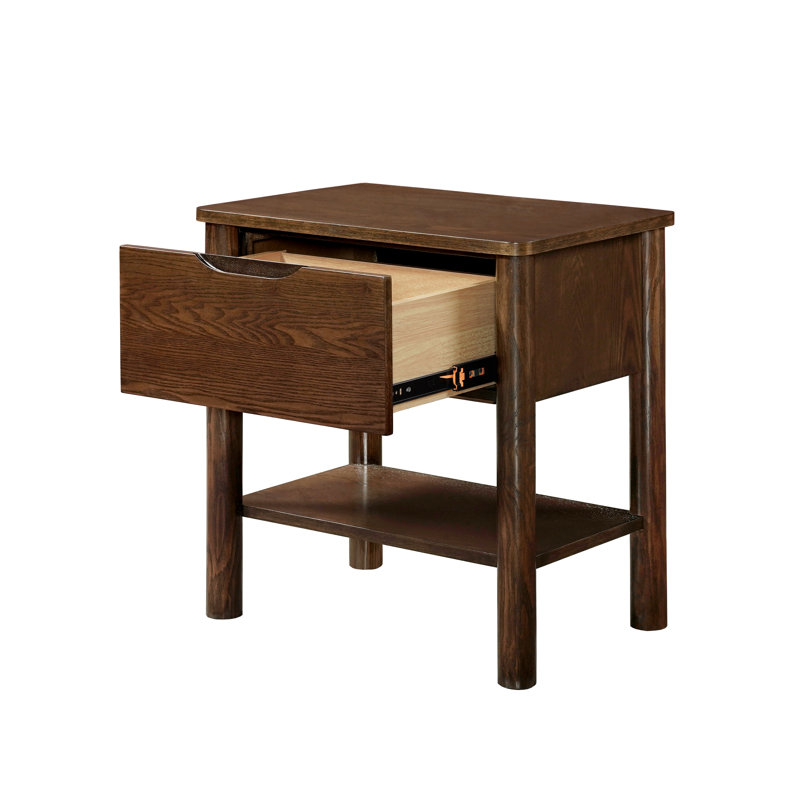 Table de chevet 1 tiroir Ardin, Noyer