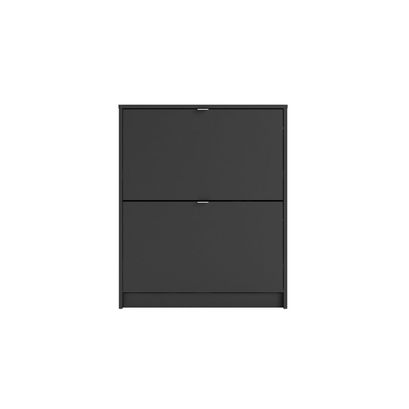 Domini 12 Pair Shoe Storage Cabinet, Matte Black